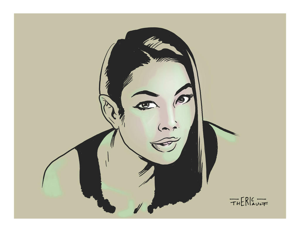 Young woman. Test Clip Studio