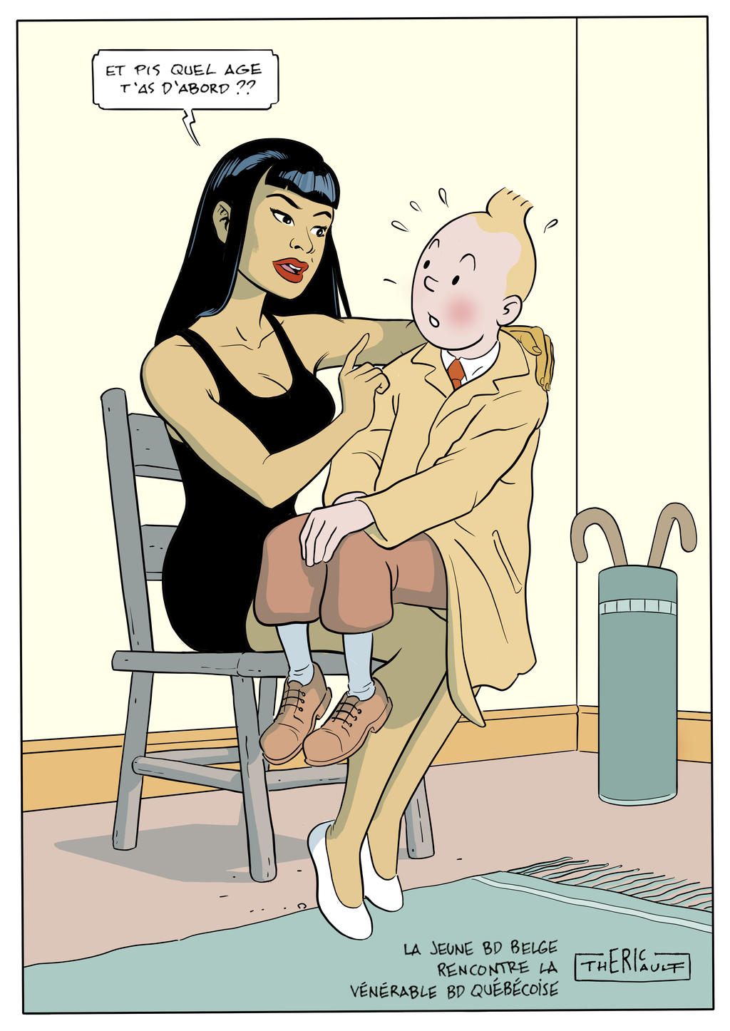 Veena rencontre la BD belge, et Tintin