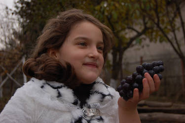 girl with grapes 3