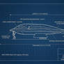 B-2 stealth Bomber blueprint Aviation Poster