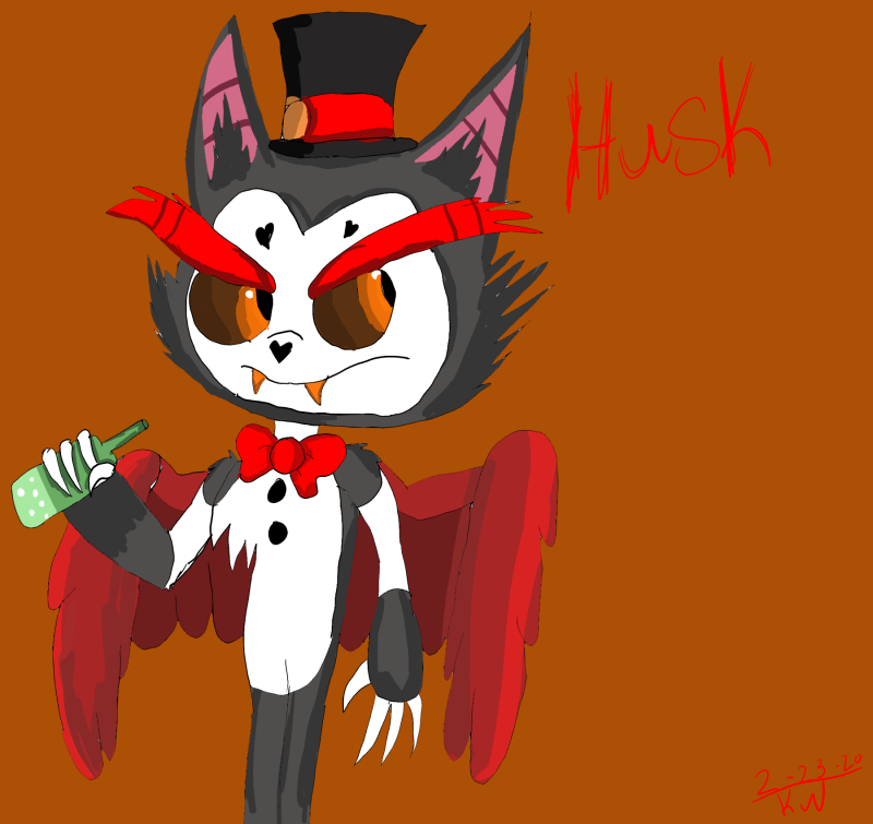 Husk Fanart (Hazbin Hotel) by kashuswhite on DeviantArt