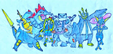 The Water Starters Family