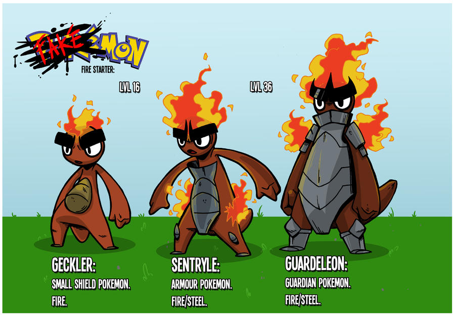 Fakemon Fire Types Fakemon: Fire Starter. by Archemetis on DeviantArt