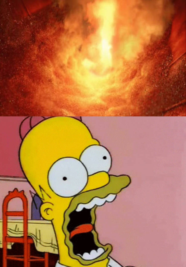 Homer Explode Background homer simpson gets scared by Incinerator by Coolboysuvi on DeviantArt