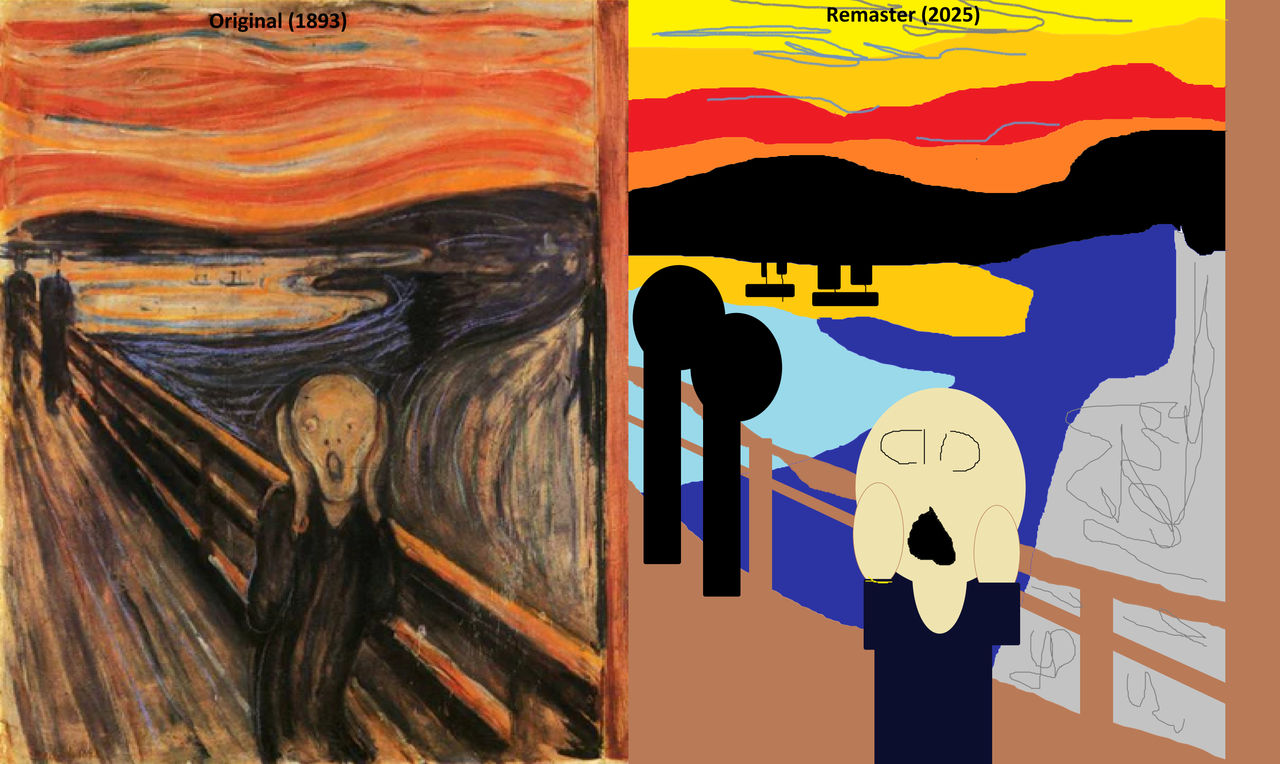 The Scream Rendition The scream remastered by Coolboysuvi on DeviantArt