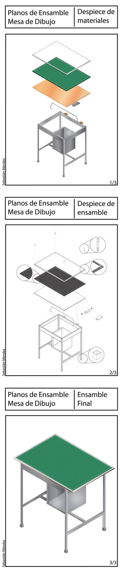 Exploded View Drawing Table Table Technical Drawing by Smendez on DeviantArt