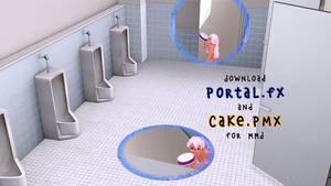Download Portal.fx and Cake.pmx for MMD