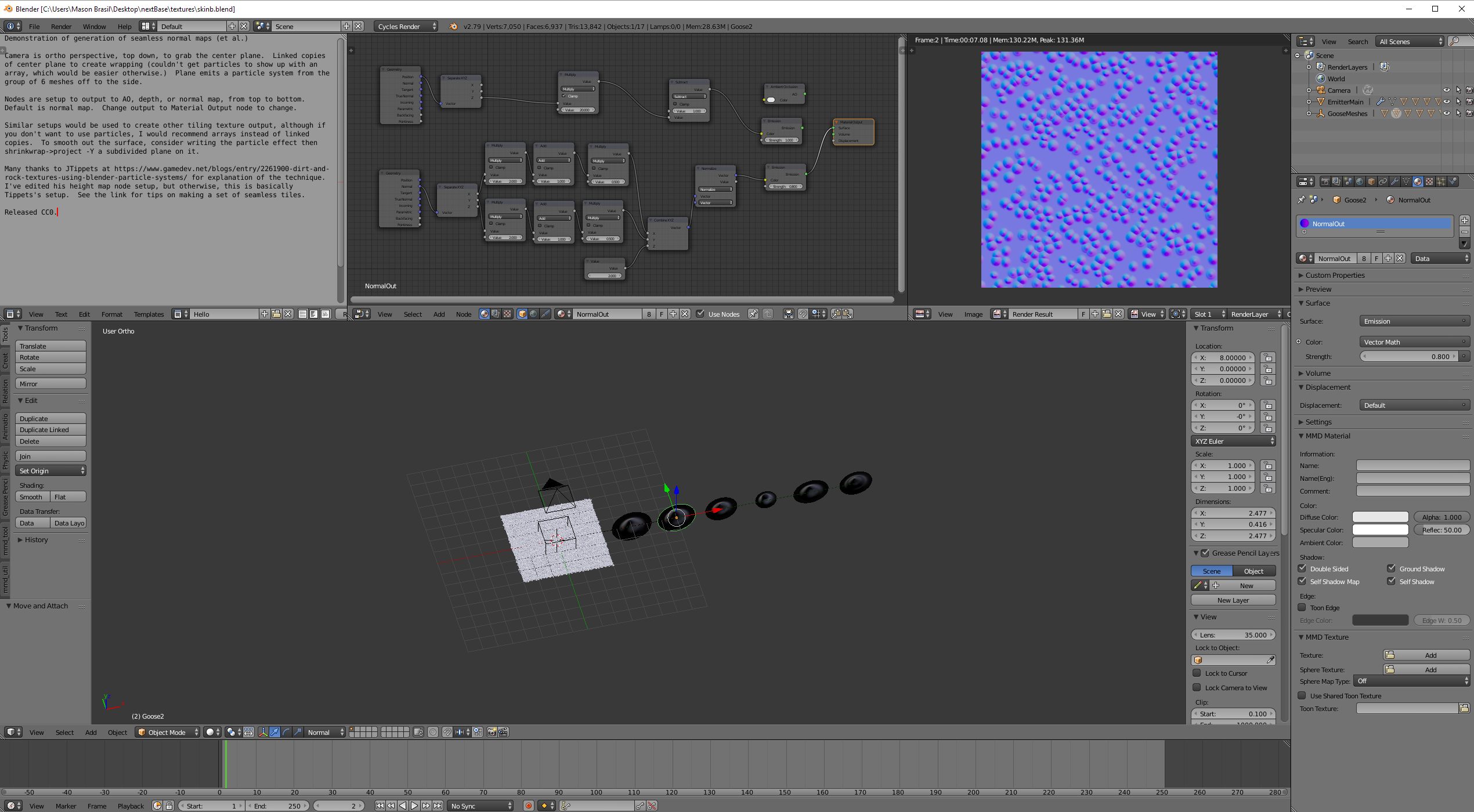 Seamless normal map generation setup in Blender by vasilnatalie on ...