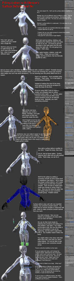 Surface deform modifier for Blender