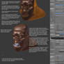 Making facials with Blender's Laplacian deform