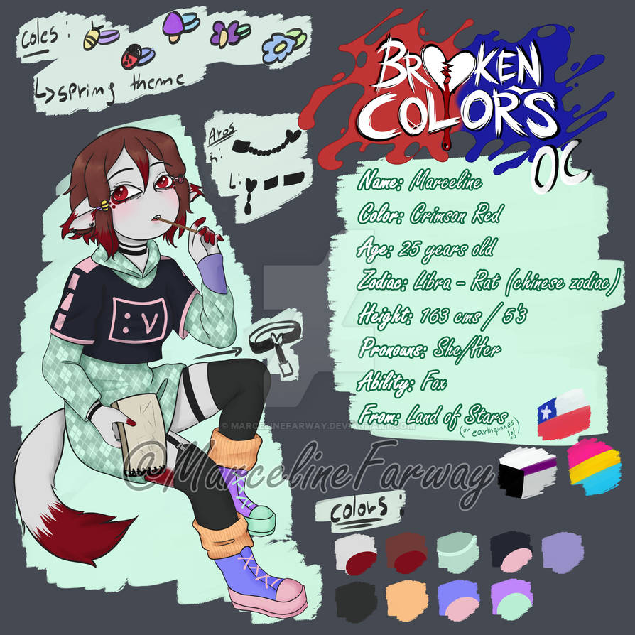 Br0ken Colors OC by MarcelineFarway on DeviantArt