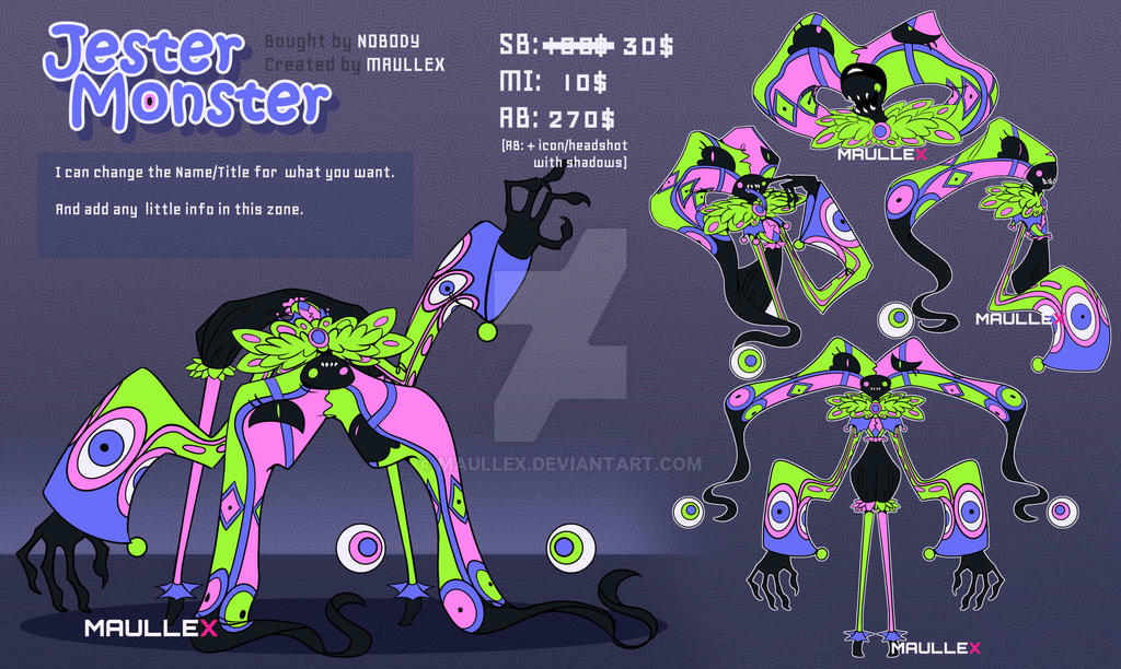 Spring Monster Jester Maullex - Professional, Digital Artist | DeviantArt