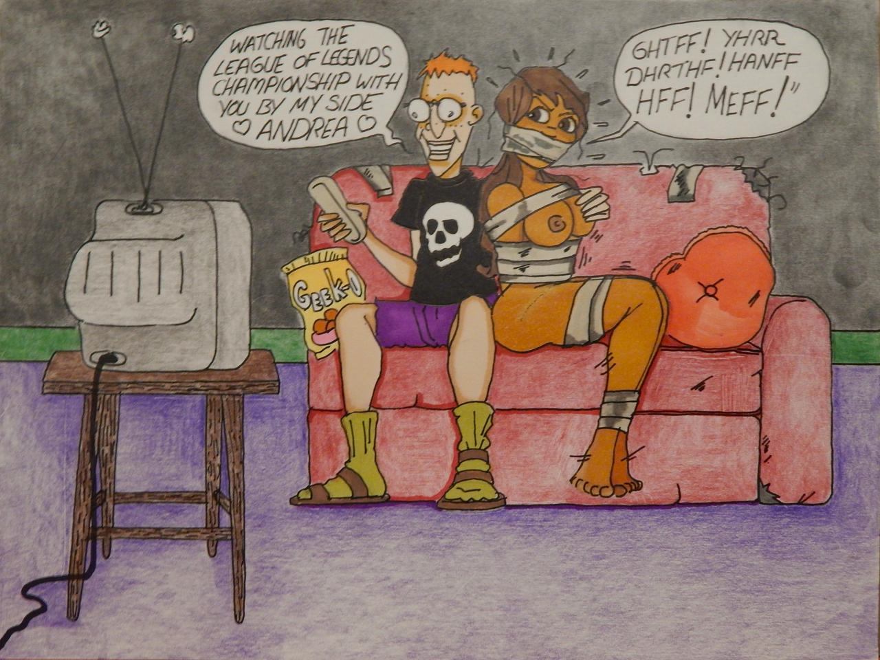 Andrea's dream date come true.