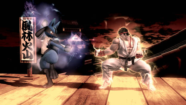 Lucario vs Ryu 1