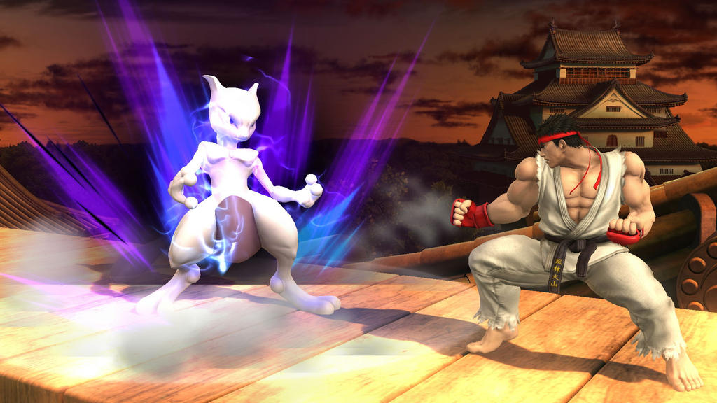 Pokemon Vs Ryu Mewtwo vs Ryu 3 by Gokuu91 on DeviantArt