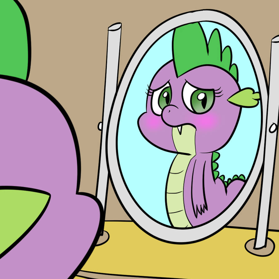 Rarity giving Spike a makeover by DreamSnake on DeviantArt