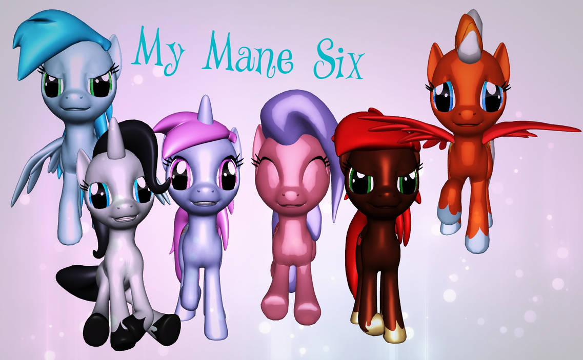 Six Manyane My Mane Six by XxDipperKittyXx on DeviantArt