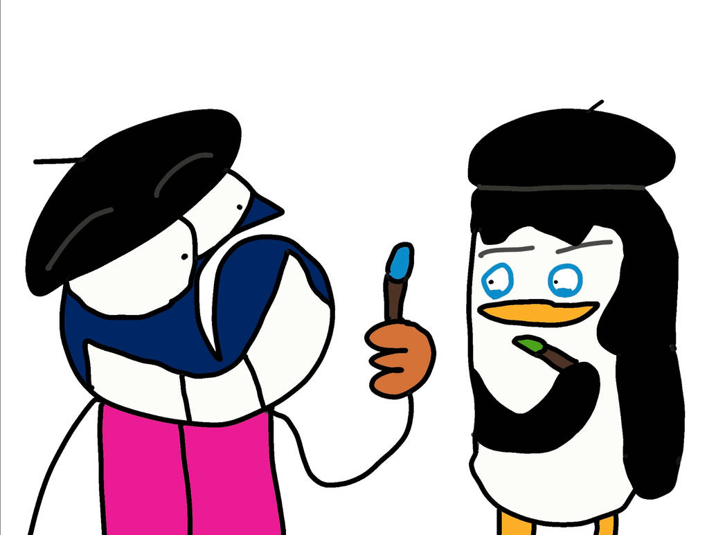 Mr.6 paints with Skipper by Youcut6 on DeviantArt