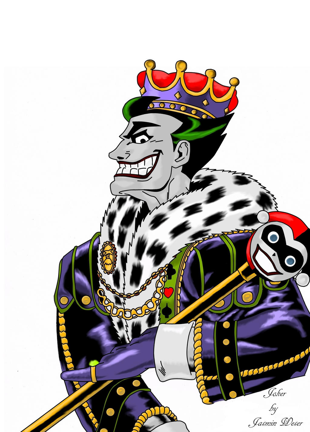 King Joker ( Color) Batman by Castiel22 on DeviantArt