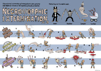 Dead Space necromorph kills x3