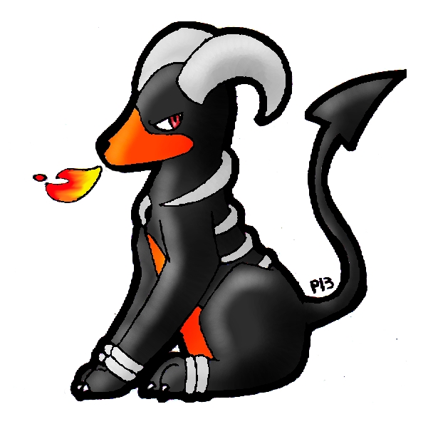 Mega Houndoom by nganlamsong on deviantART