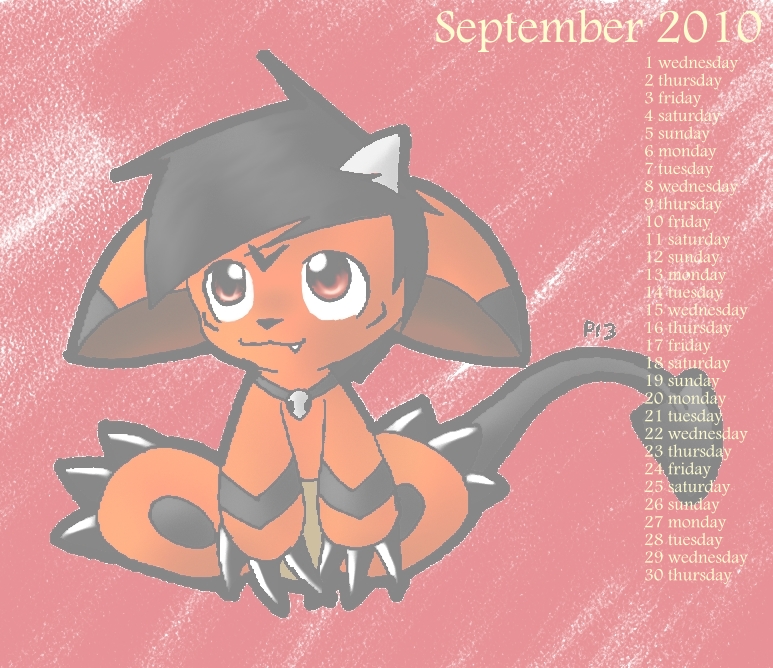 OC Calendar '10-September