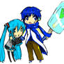 Miku and Kaito Chibi