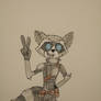 Wrench Raccoon (Cartoon-style)