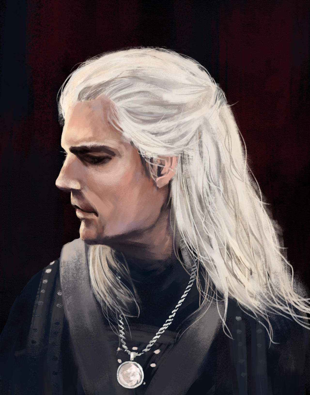 Geralt Hair Style Geralt of Rivia by soleiisoleii on DeviantArt