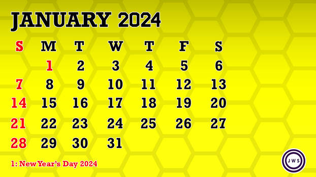 January 2024 Calendar