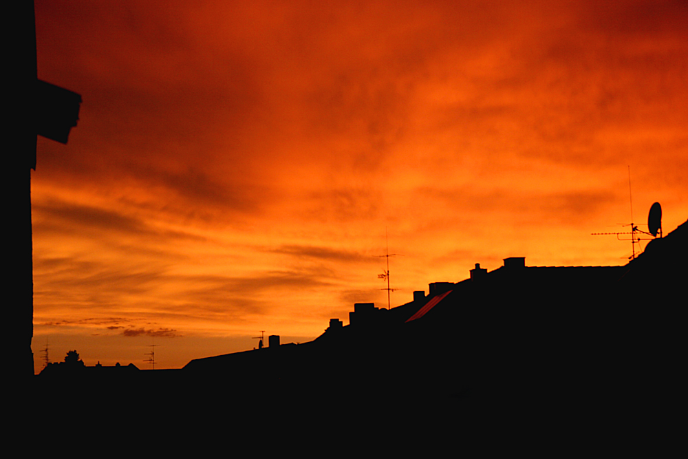 Sunset over Nuremberg!