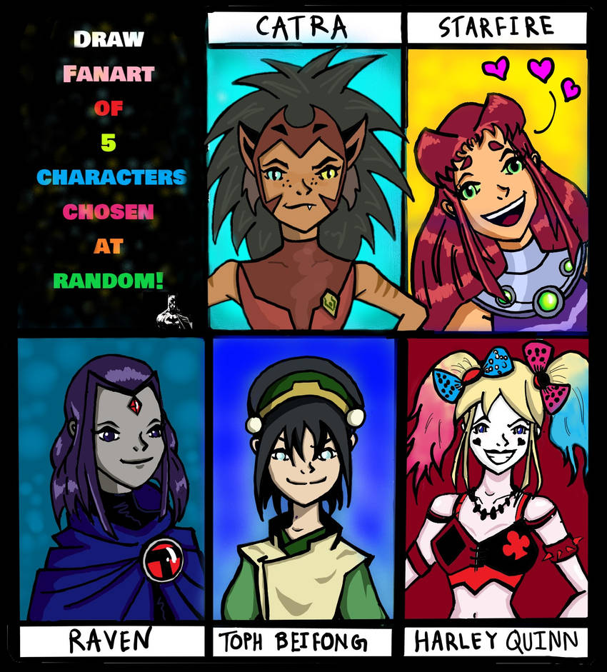 Draw 5 characters by Digistylus on DeviantArt