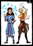 Katara and the Avatar by Digistylus