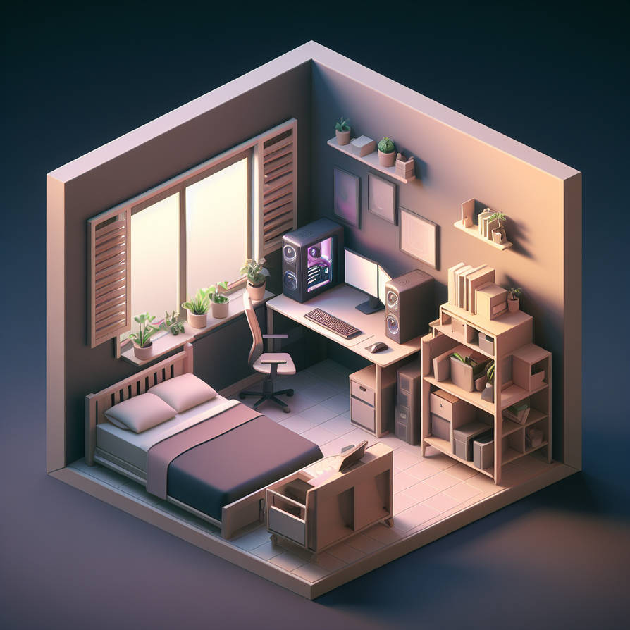 Room 3D by BeeAgiz on DeviantArt