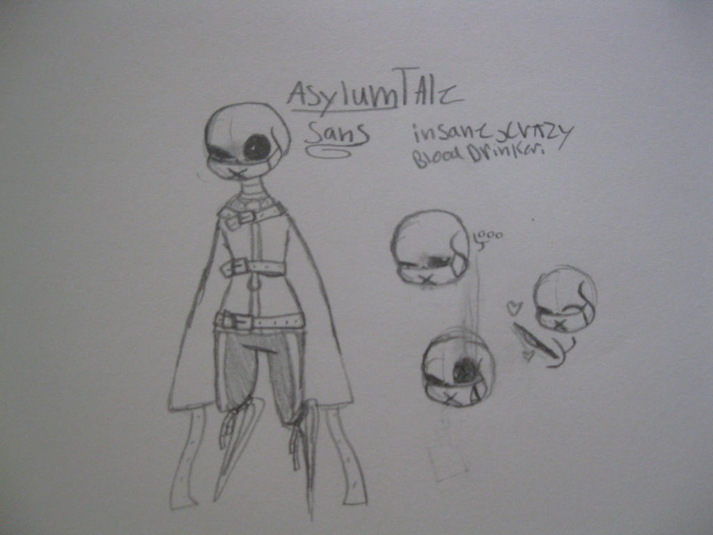 asylumTale:sans the bloodDrinker by scar-sin on DeviantArt