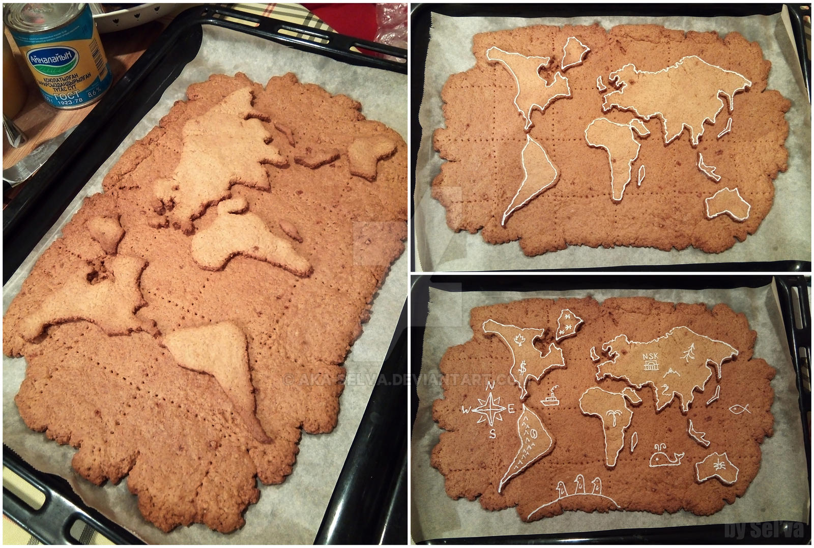 Gingerbread Map Gingerbread map - process by aka-Selva on DeviantArt