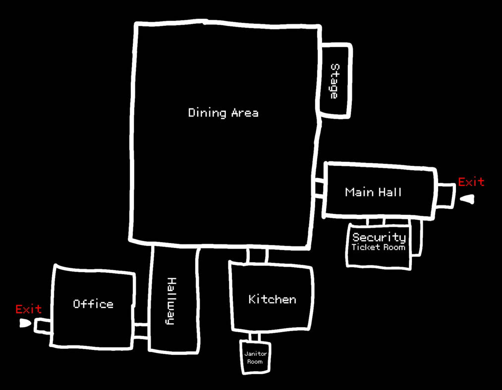 Dsaf Layout My FNaF Map layout. by Megfon on DeviantArt
