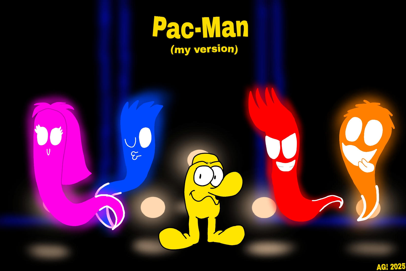 Deranged Pac Man Fan My version of Pac-Man Characters by Megfon on DeviantArt