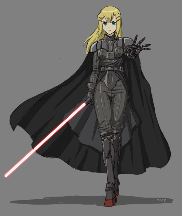 Anime girl as Darth Vader by Kracker5 on DeviantArt