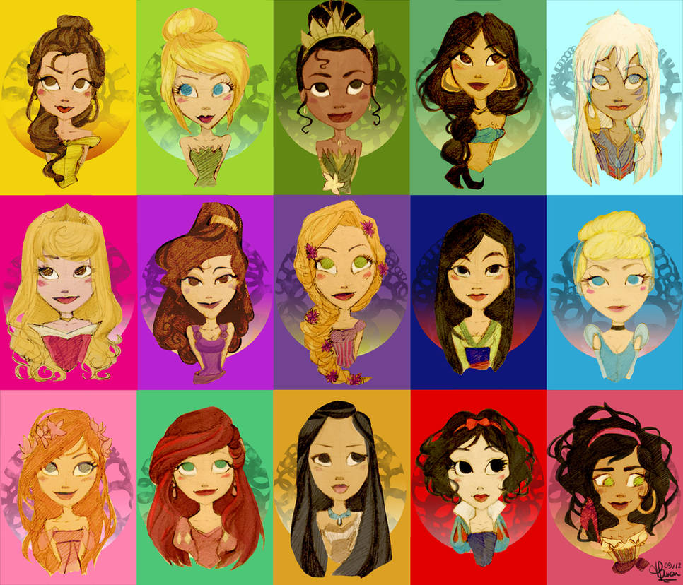Как звали принцессу. Диснеевские принцессы имена. Название всех Диснеевских принцесс. Эмоции персонажей Дисней. Персонажи Дисней принцессы.