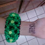 green 3d kandi cuff