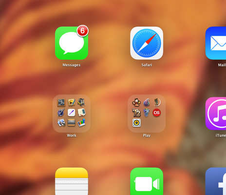 iOS7-like Launchpad folder on OS X