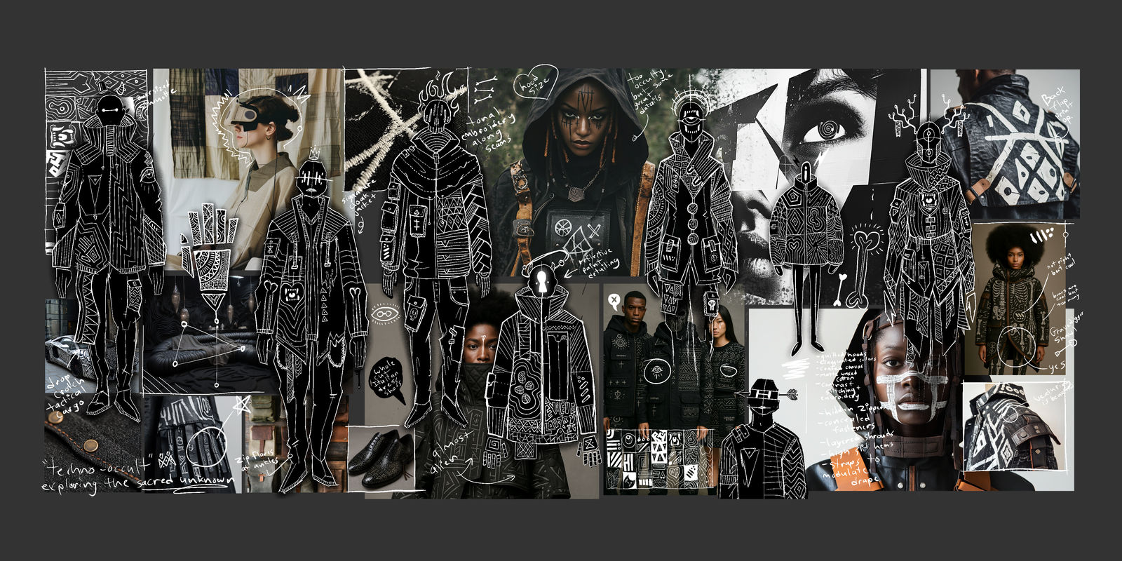 Obsidian Ritual - Moodboard+Sketches 1