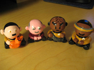 Chibi Clay Star Trek Figurines