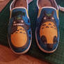 Totoro shoes WIP