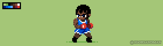 313/365 pixel art : Balrog - Street Fighter