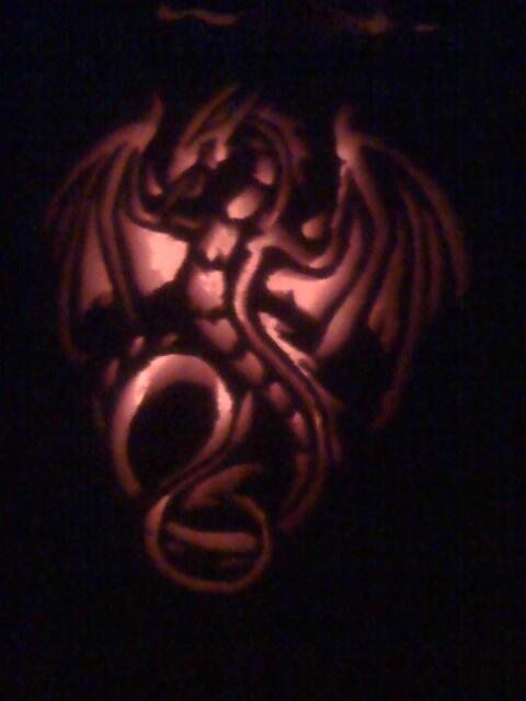 Halloween pumpkin carving 2009