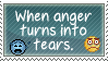 When Anger Turns Into Tears Stamp