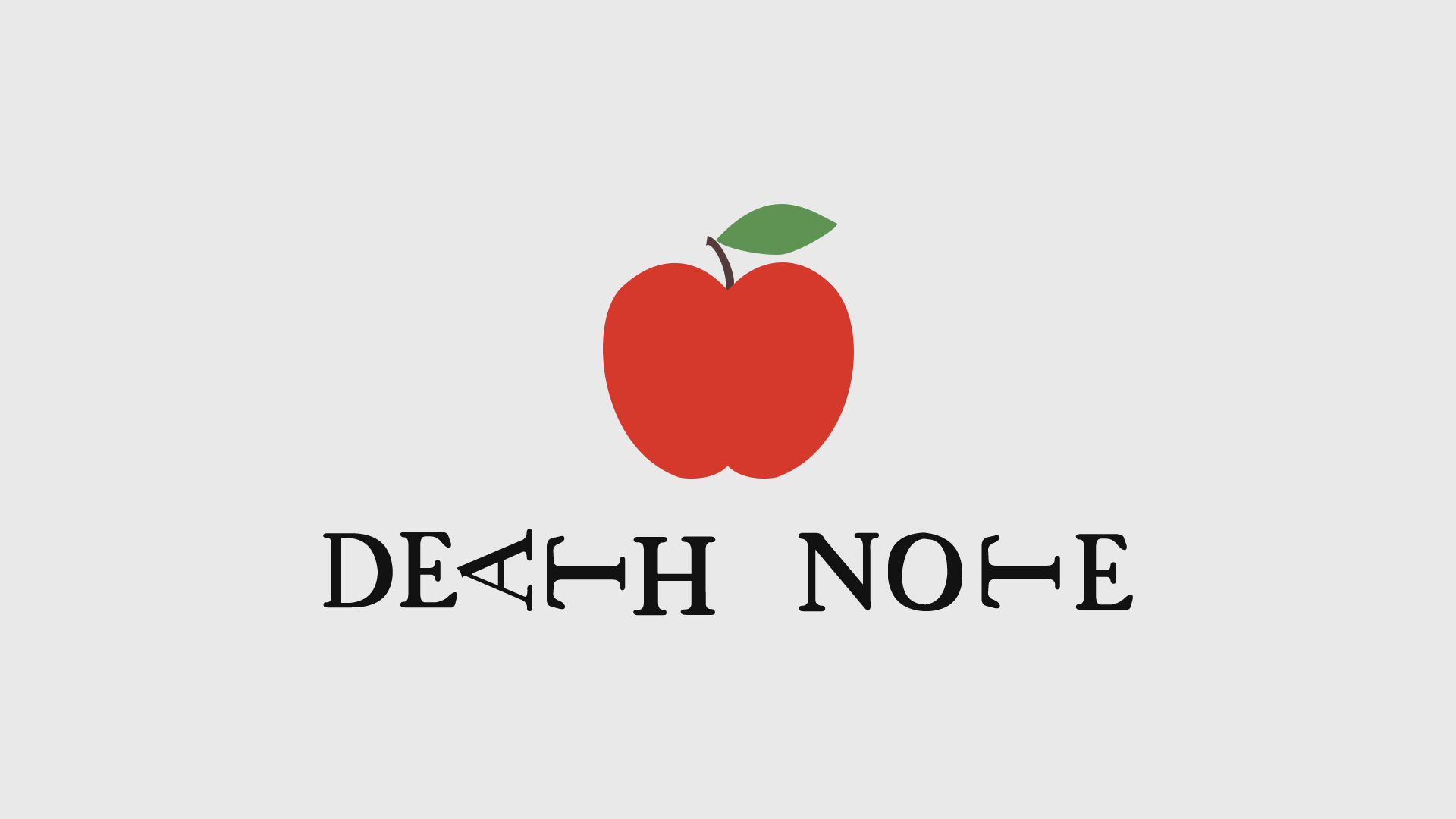 Death Note Apple Background HD 1920*1080