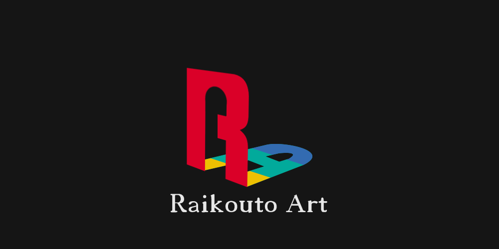 Raikouto Art logo as Playstation